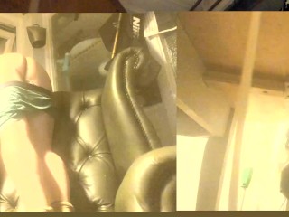 bending over and smoking