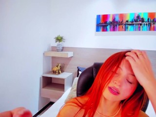 I love being fucked in doggy, being penetrated deep and having my red hair pulled like a little whor