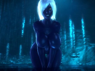 Dark elf Queen Nualia show huge boobs, noname55