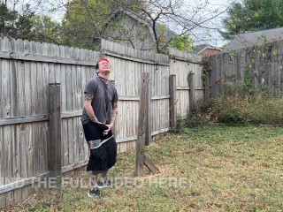 Trans Boy Desperately Pees Outside with Dick Packer