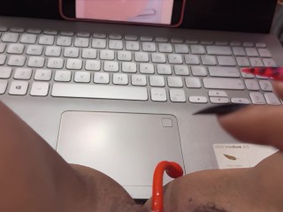 Nymphomaniac is addicted to hentai anime leaves her pussy creamy😈