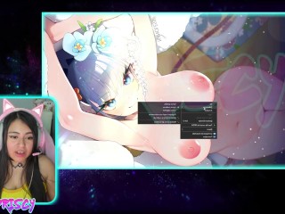 FOLLE con una RUBIA FAMOSA Y TETONA en la DUCHA!!