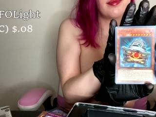 TOPLESS Yu-Gi-Oh! tin opening Dueling Mirrors with boobs