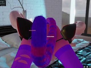 CAT CHESHIRE FUCKS WITH BUSY TRANS