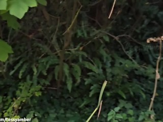 RISKY PUBLIC NUDITY - Walking in the Forest Leaving My Clothes Behind