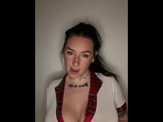 Busty british college teen dominant JOI