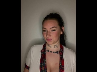 Busty british college teen dominant JOI