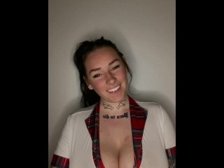 Busty british college teen dominant JOI