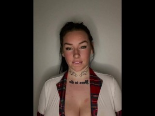 Busty british college teen dominant JOI