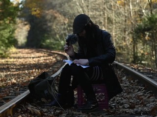 Enby in thigh-highs reads you more Derrida (Specters of Marx, SFW)