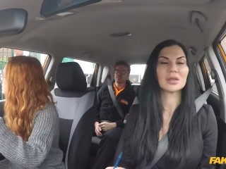 Fake Driving School - Dream Team of Ella Hughes and Jasmine Jae in a Hardcore Threesome