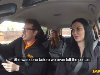 Fake Driving School - Dream Team of Ella Hughes and Jasmine Jae in a Hardcore Threesome