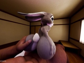 Judy Hopps riding your dick close-up