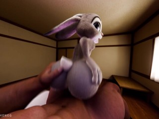 Judy Hopps riding your dick close-up