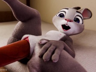 Judy Hopps riding your dick close-up