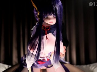 ElsaBabe雷電将軍のたゆんたゆんおっぱいにたっぷりぶっかけちゃう動画💕💕💕【原神・Genshin】