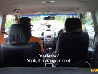 Fake Driving School Blonde Scottish Student...Listen to that SEXY ACCENT