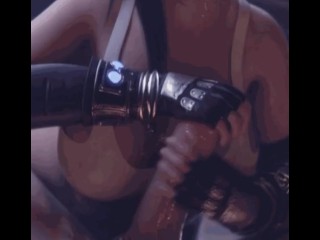 Tifa Blowjob Throat Fuck(a lot of saliva and cum) [Final Fantasy] [Grand Cupido]