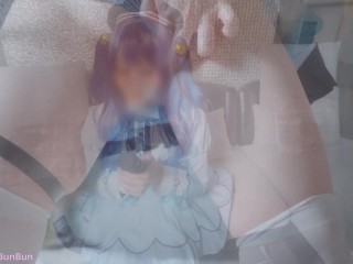 【ぶんコス】イチャ甘プレイ💙ロ◯体型某配信者がオホ声痙攣甘イきSEX♡