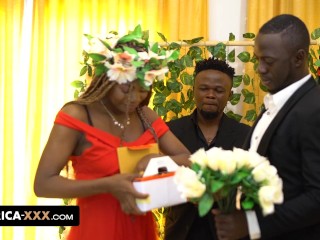 An orgy to celebrate the wedding