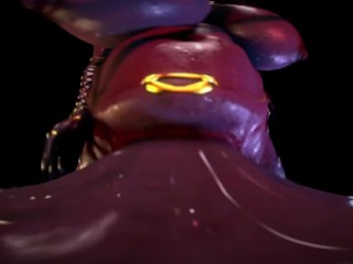 Shrunken inside giantess futa's sex toy VR POV