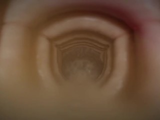 Shrunken inside giantess futa's sex toy VR POV