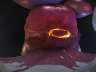 Shrunken inside giantess futa's sex toy VR POV