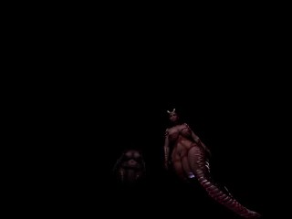 Shrunken inside giantess futa's sex toy VR POV