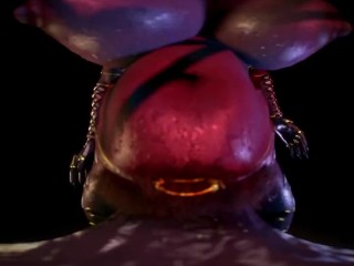 Shrunken inside giantess futa's sex toy VR POV