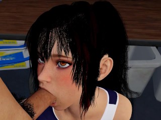 Swimmer Girl sucks good dick