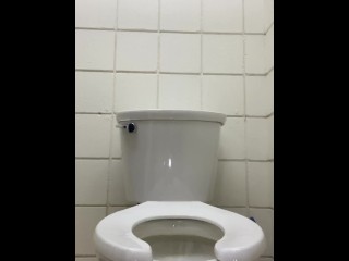 Period Pissing, Farting, and Changing Tampon in a Public Bathroom Stall