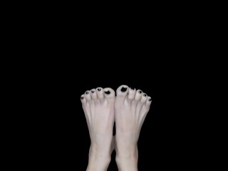 Having fun showing off my asian feet in this TikTok