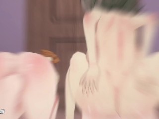 Sexy duo Caesar and Burnice show us their big tits and hot pussies