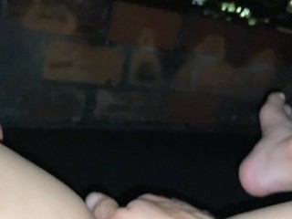 My stepbrother fucks me on the terrace of my house and I don't mind being seen by my neighbors