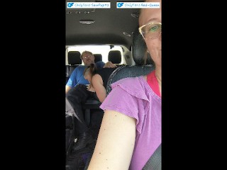 Cuckquean Chauffeur - Driving My Husband While He Fucks Another Girl In The Back