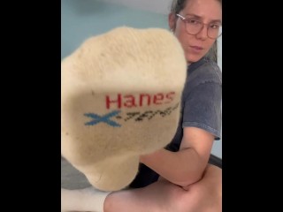 Sweaty Sock Removal and Sniffing JOI