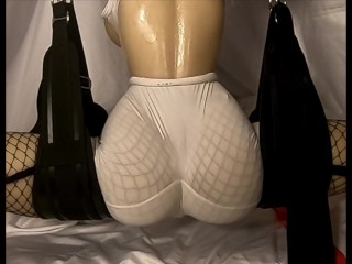 TPE Sex Doll with big tits and ass full body review. Oiled Creampie. 10/10