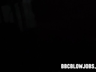 Ebony Sucking Cock DSLAF Swallowing All of BBC Cum SLOPPY BLOWJOBS