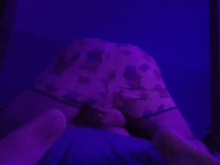 Having Fun with this Big Dick out my little workout shorts