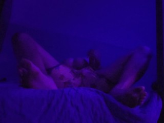 Having Fun with this Big Dick out my little workout shorts