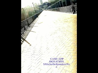 ITALY BRIDGE PUBLIC SOLO FEMALE YELLOW COSPLAY WALKING NUDE DAYTIME