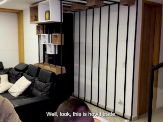 Colombiana rubia petite chupa las pollas de sus roomates que no la dejan ligar - Naty Delgado