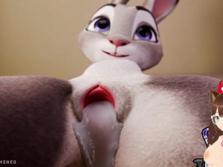 Judy Hopps offers me her pussy and I decide to cream my huge load in her (Furry animation) - Jazziuu