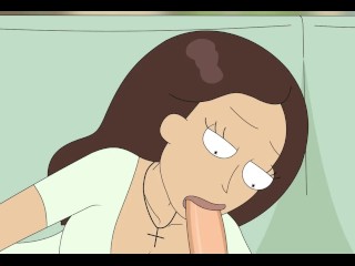 Rick and Morty - A Way Back Home - Sex Scene Only - Part 68 Tricia Blowjob By LoveSkySanX