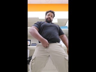 Thick Daddy Cums in Public Store