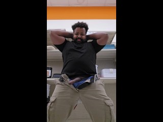 Thick Daddy Cums in Public Store