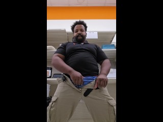Thick Daddy Cums in Public Store