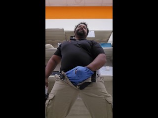 Thick Daddy Cums in Public Store