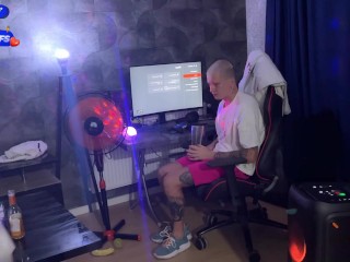 Friends fuck cuckold's wife hard at house party in front of him - Creampie Gangbang