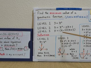 Find the minimum value of a quadratic function.[JapanMath](Titjob)